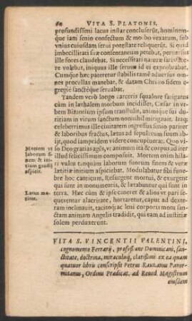 Vita S. Vincentii Valentini ...