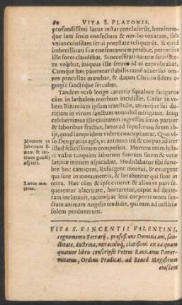 Vita S. Vincentii Valentini ...