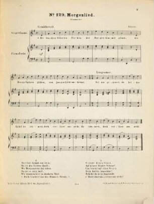 Volkslieder-Album : 209 beliebte u. auserlesene Volkslieder für e. Singst. mit Begl. d. Pianoforte, Heft 10
