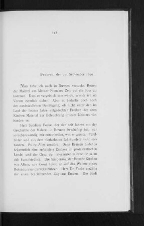 Bremen, den 29. September 1899