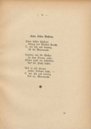 Ueber stillen Wassern