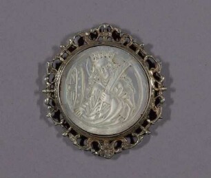 Runde Reliquienkapsel der Heiligen Katharina