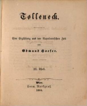 Tolleneck : eine Erzählung aus der Napoleonischen Zeit, 3