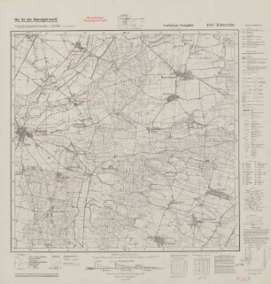4369 Jutroschin, Topographische Karte 1:25000 (4cm - Karte)