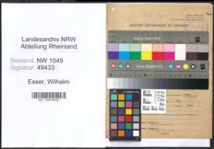 Entnazifizierung Wilhelm Esser , geb. 05.06.1894 (Kraftfahrer)