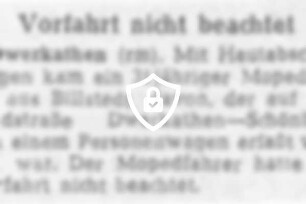 Vorfahrt nicht beachtet