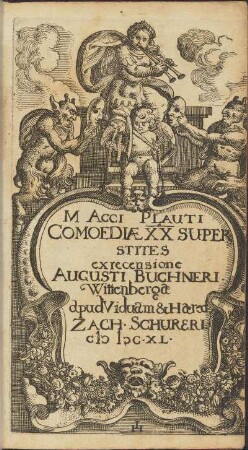 Marci Acci[i] Plauti Comoediae XX superstites