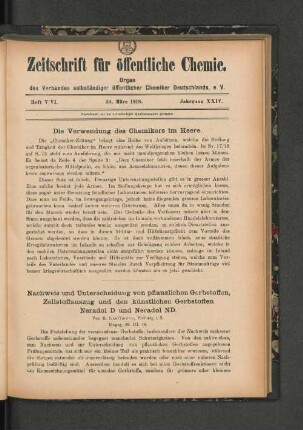 Heft V / VI. 30. März 1918