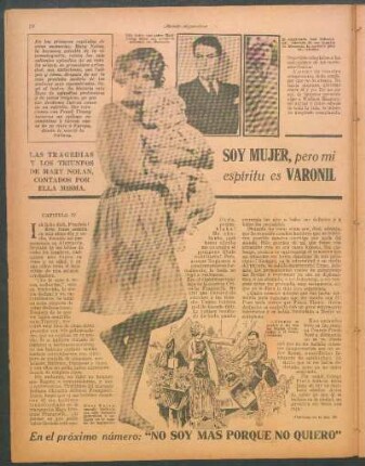 Soy mujer, pero mi espíritu es varonil : Las tragedias y los triunfos de Mary Nolan contados por ella misma