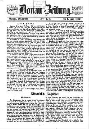 Donau-Zeitung. 1857,7/12 = Jg. 67 = Jg. 17