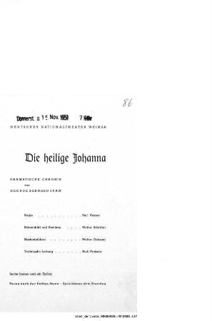 Die heilige Johanna