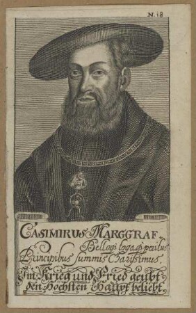 Bildnis des Casimirus, Markgraf von Brandenburg-Ansbach