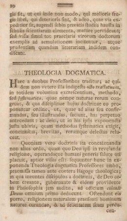 Theologia dogmatica.
