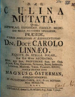 Culina mutata