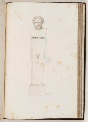 Bildnisherme des Polydamas, in: Imperatorum romanorum ac eorum coniugum liberorum [...] Tomus primus, Nr. 160