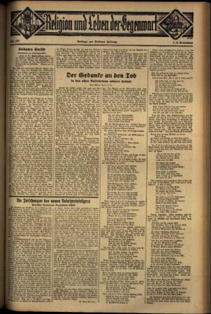 Dritte Ausgabe vom Samstag, den 02. November 1935.