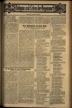 Dritte Ausgabe vom Samstag, den 02. November 1935.