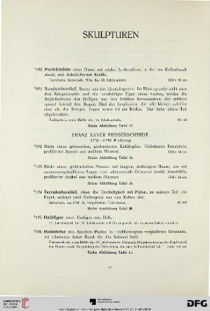 Skulpturen (Nr. 190-209)