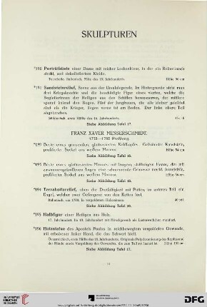 Skulpturen (Nr. 190-209)