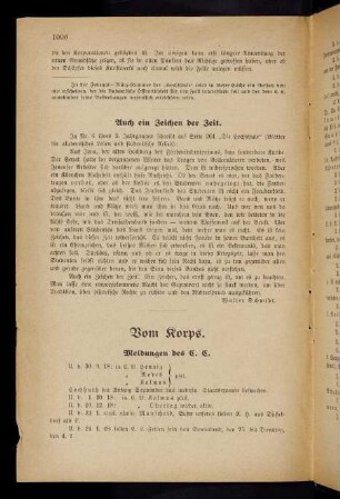 1006-1009, Vom Korps