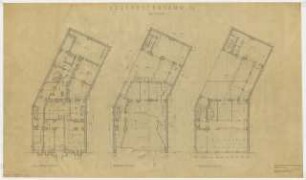 Geschäfts- und Bürohaus Kurfürstendamm 16, Berlin-Charlottenburg: Grundrisse 1:100