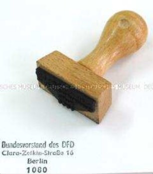 Handstempel des DFD-Bundesvorstandes