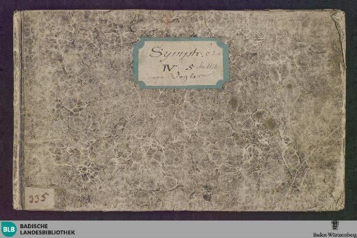 Symphonies - Don Mus.Ms. 1968 : C; SchV 164