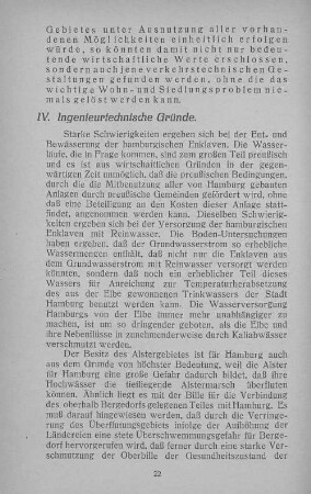 IV. Ingenieurtechnische Gründe.