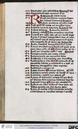 Ra ebrayce st videre latine.