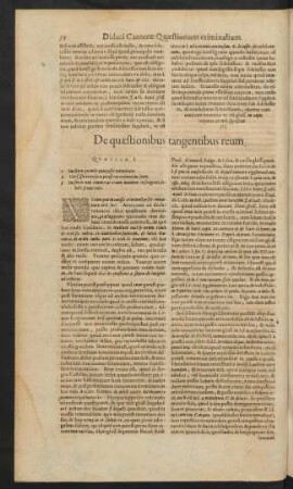 De quaestionibus tangentibus reum