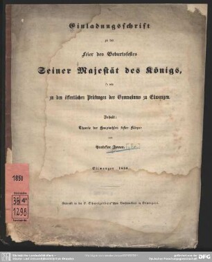 Theorie der Hauptachsen fester Körper