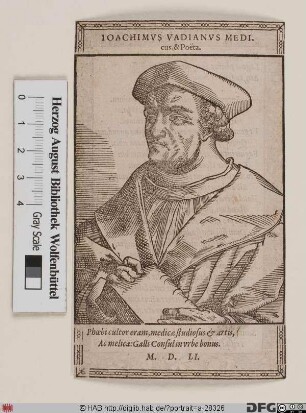 Bildnis Joachim Vadianus (eig. von Watt)