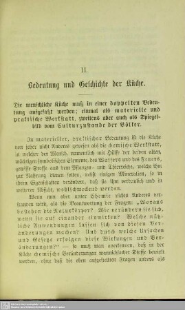 II. Bedeutung und Geschichte der Küche