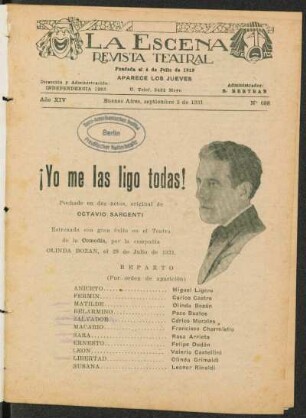 ¡Yo me las ligo todas! : pochade en dos actos