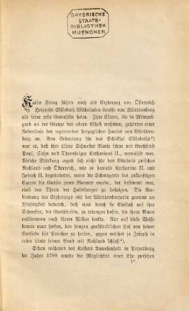 Die drei ersten Frauen des Kaisers Franz