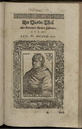 Der Vierdte Theil. Der Römischen Kirchen Historien