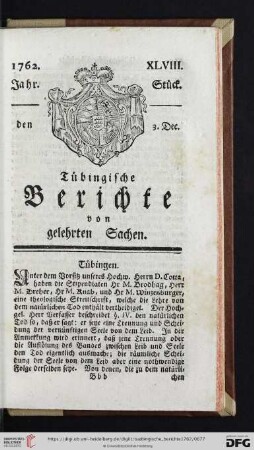 [XLVIII.-LII. Stück] (December 1762)