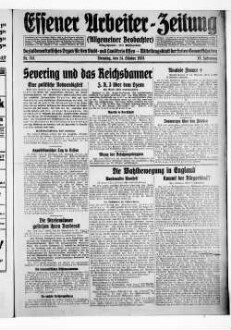 Essener Arbeiter-Zeitung. 1919-1926