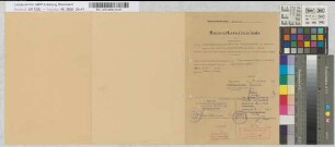 Bauwerksverzeichnis und Nachweisung der bei dem Geschlossenhalten der Schranken (Anrufschranken) am Bahnübergang in km 9,836 der Bundesbahnstrecke Hagen-Siegen berührten Wege- und Vorflutverhältnisse, nebst Bezeichnung der für sie entworfenen baulichen Anlagen, o. M. Stnr.: 51, Iwü, Bunr.: 4, Blnr.: 1