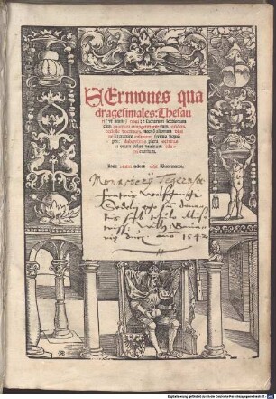 Thesaurus novus sermonum quadragesimalium