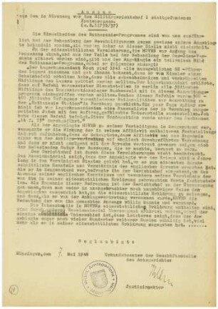 Waldemar Hoven (mit vier Mehrfertigungen)