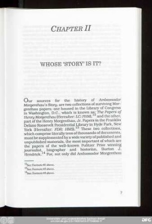 Chapter II Whose 'Story' Is It?