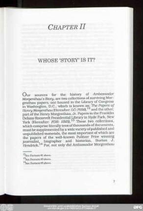 Chapter II Whose 'Story' Is It?