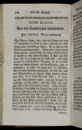 XXVIII. Capitel. Von den Beinbrüchen insbesondere.