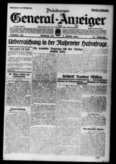 Duisburger General-Anzeiger. 1914-1935