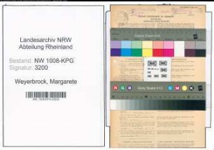 Entnazifizierung Margarete Weyerbrock , geb. 08.02.1898 ()