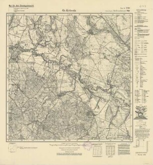 2163 (alte Nr.: 780) Gr. Krössin, Meßtischblatt (4cm - Karte)