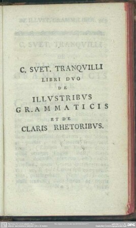 Libri Duo De Illustribus Grammaticis Et De Claris Rhetoribus