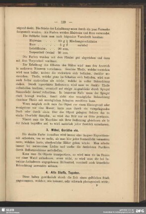 3. Möbel, Geräthe etc
