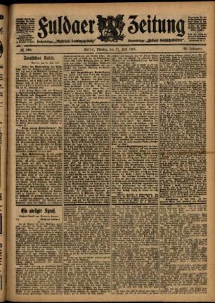 Ausgabe vom Montag, den 17. Juli 1905.